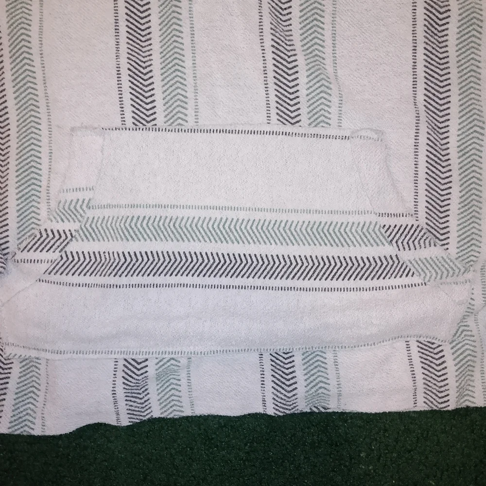 Boho Vibes Brooklyn Co Gray With Black and Green Stripes Hoodie Medium - Picture 4 of 4